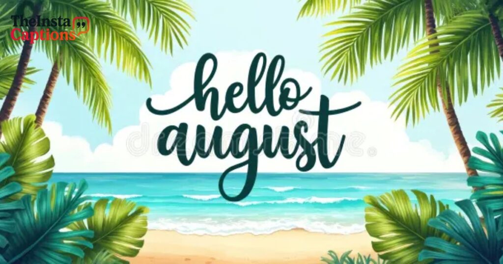 Catchy Hello August Quotes