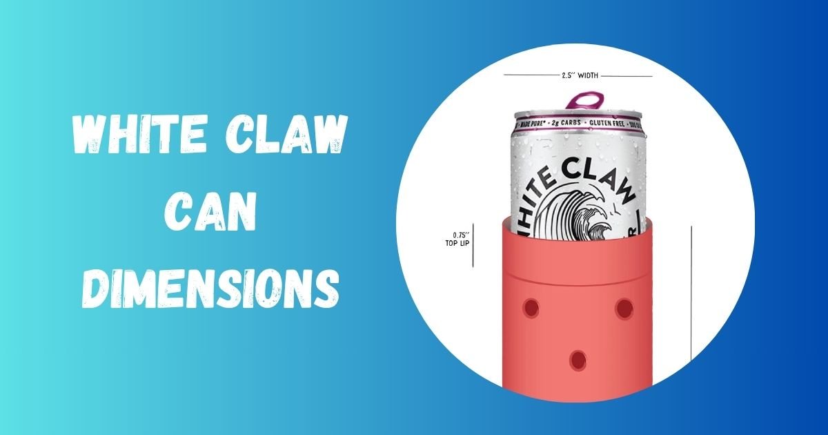 White Claw can dimensions