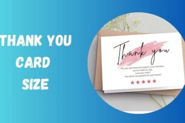 thank you card size