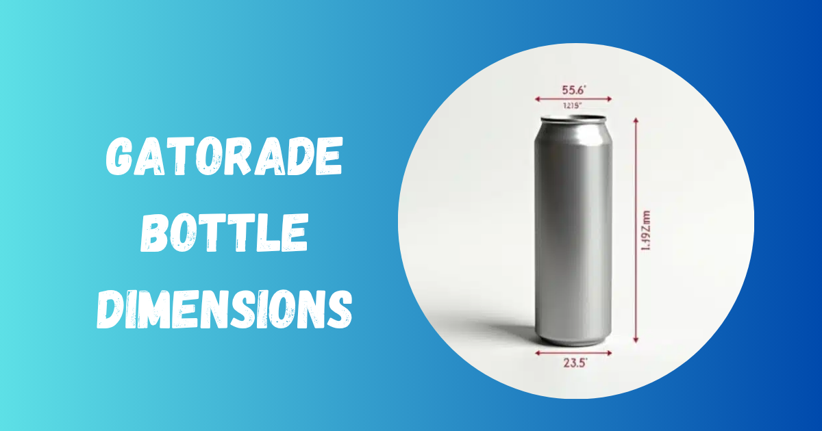Gatorade Bottle Dimensions
