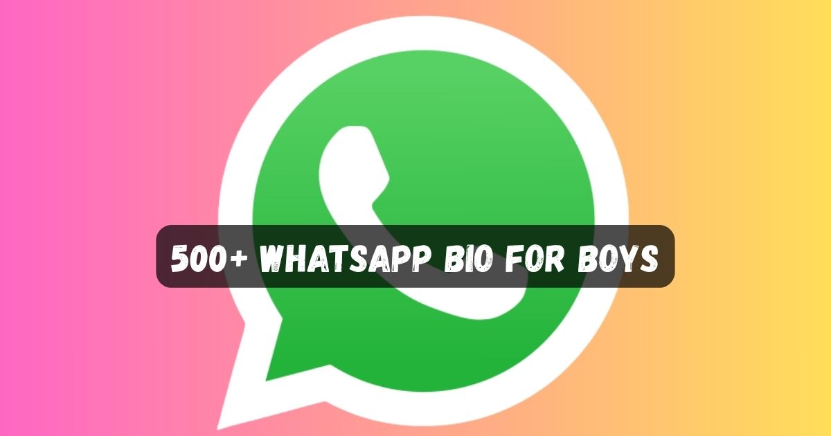 Whatsapp Bio For Boys